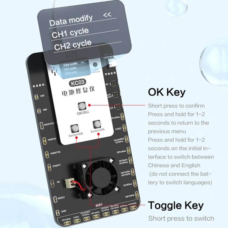 i2C KC03 Multi-function Battery Activation Detection Repair Device for iPhone 6-15 Pro Max / Android - Test Tools by PMC Jewellery | Online Shopping South Africa | PMC Jewellery