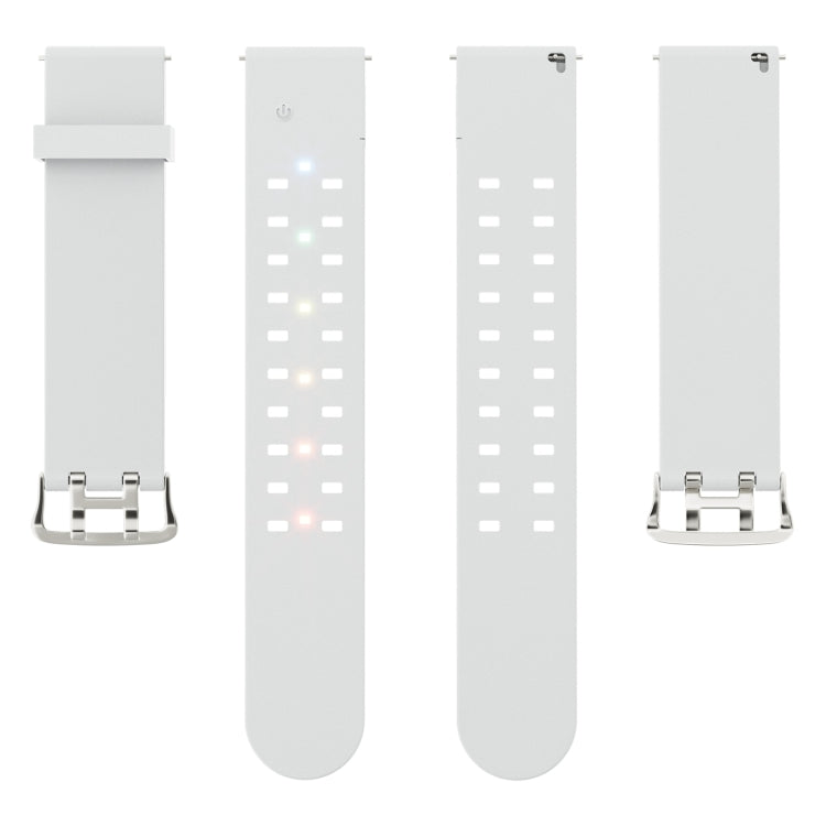 For Apple Watch SE 2023 40mm Luminous Colorful Light Silicone Watch Band(Light Grey) - free shipping - PMC TechLife - Order now!
