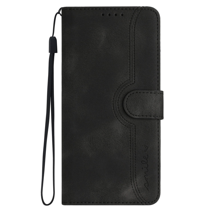 For Tecno Spark Go 2024 Heart Pattern Skin Feel Leather Phone Case(Black) - Tecno Cases by PMC Jewellery | Online Shopping South Africa | PMC Jewellery | Buy Now Pay Later Mobicred