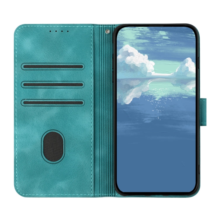 For Tecno Spark Go 2024 Line Pattern Skin Feel Leather Phone Case(Light Blue) - Tecno Cases by PMC Jewellery | Online Shopping South Africa | PMC Jewellery | Buy Now Pay Later Mobicred