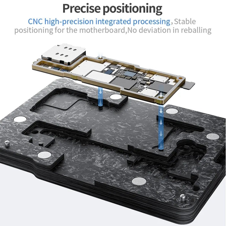 Qianli Magnetic Middle Layer BGA Reballing Platform For iPhone 15 Series - BGA Stencils by QIANLI | Online Shopping South Africa | PMC Jewellery | Buy Now Pay Later Mobicred