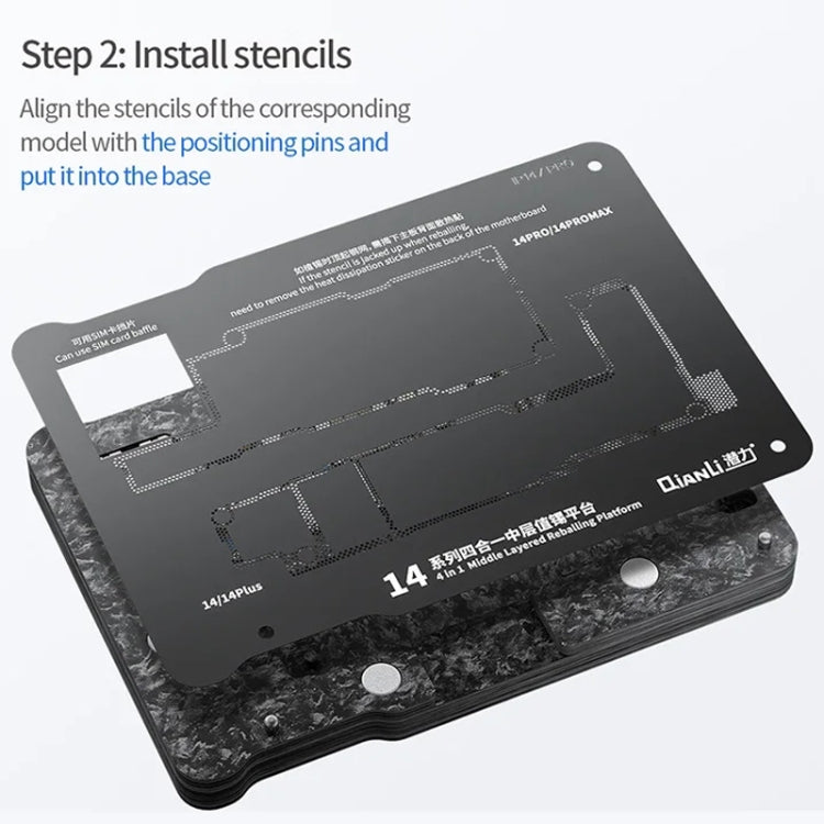 Qianli Magnetic Middle Layer BGA Reballing Platform For iPhone 15 Series - free shipping - PMC TechLife - Order now!
