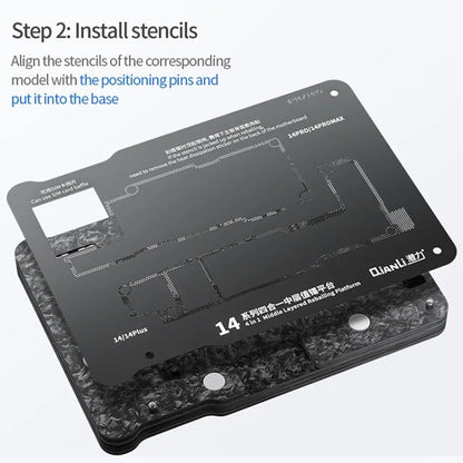 Qianli Magnetic Middle Layer BGA Reballing Platform For iPhone 15 Series - BGA Stencils by QIANLI | Online Shopping South Africa | PMC Jewellery | Buy Now Pay Later Mobicred