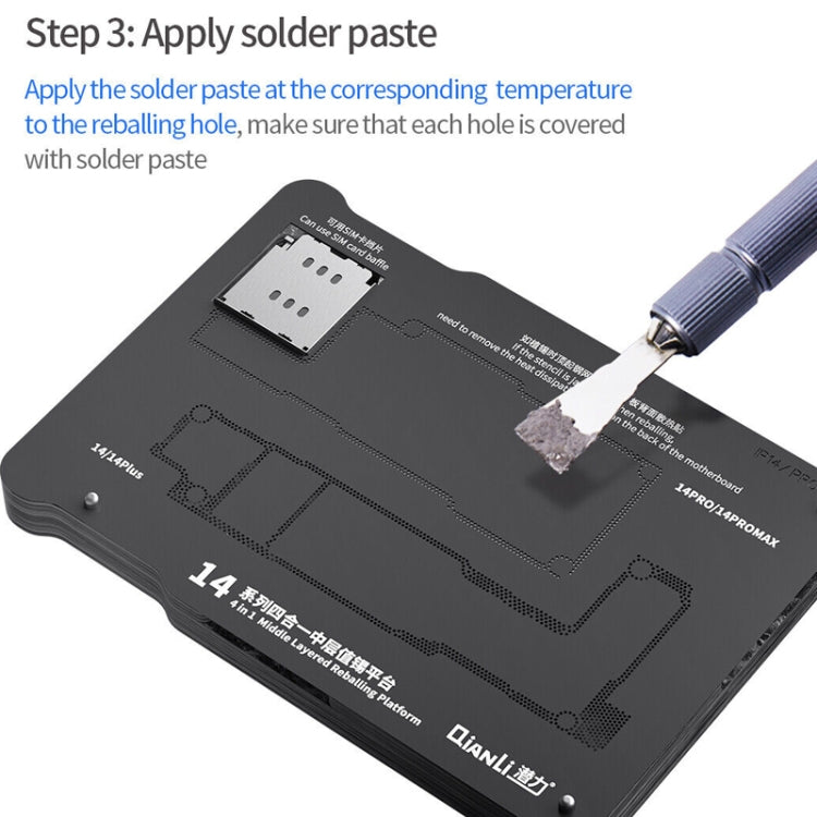 Qianli Magnetic Middle Layer BGA Reballing Platform For iPhone 15 Series - BGA Stencils by QIANLI | Online Shopping South Africa | PMC Jewellery | Buy Now Pay Later Mobicred