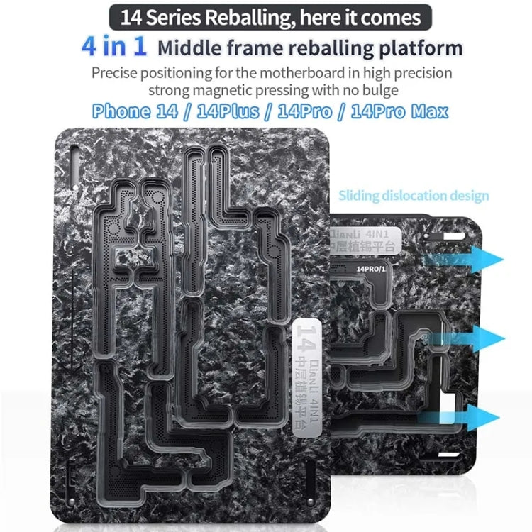 Qianli Magnetic Middle Layer BGA Reballing Platform For iPhone 14 Series - BGA Stencils by QIANLI | Online Shopping South Africa | PMC Jewellery | Buy Now Pay Later Mobicred