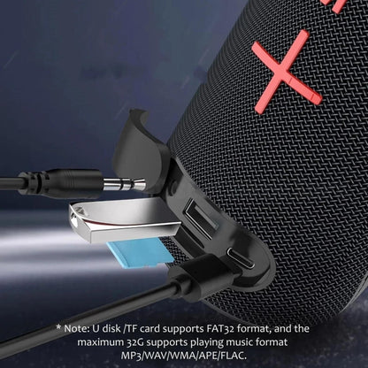 T&G TG-384 Mini Portable Bluetooth Speaker Support TF / U-disk / RGB Light(Grey) - Desktop Speaker by T&G | Online Shopping South Africa | PMC Jewellery | Buy Now Pay Later Mobicred