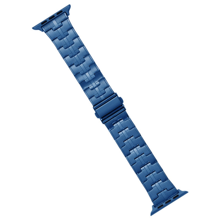 For Apple Watch Series 8 41mm Stainless Steel Watch Band(Blue) - free shipping - PMC TechLife - Order now!