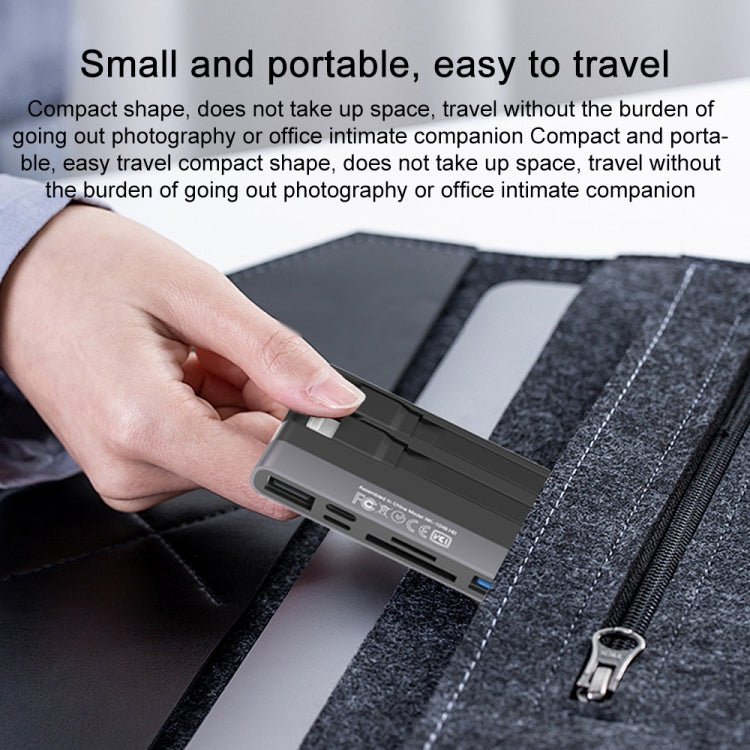 NK-1048HD 6 in 1 Multifunctional Docking Station(Black) - Converter & Adapter by PMC TechLife | Online Shopping South Africa | PMC TechLife | Buy Now Pay Later Mobicred