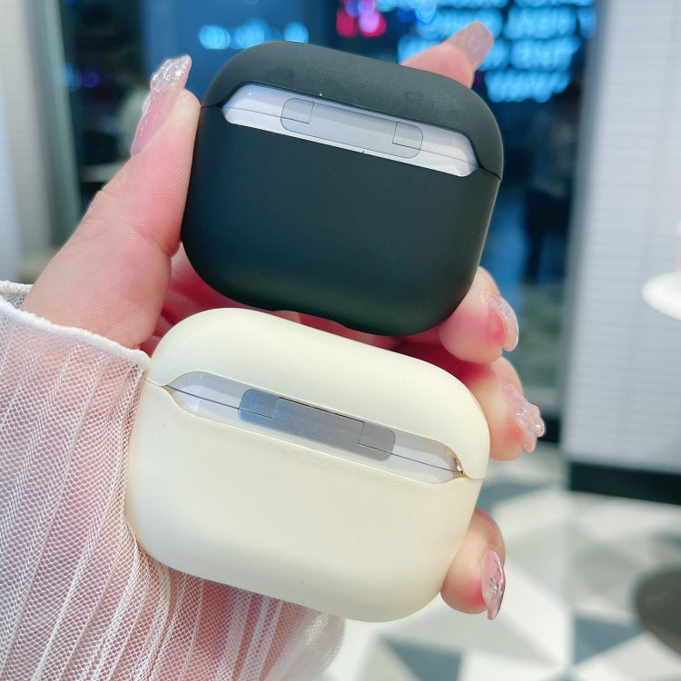 For AirPods 2 / 1 Panda Records Pattern Earbuds Box Frosted TPU Case(White) - For AirPods 1/2 by PMC Jewellery | Online Shopping South Africa | PMC Jewellery | Buy Now Pay Later Mobicred