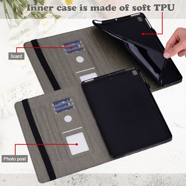 For Lenovo Tab M11 / Xiaoxin Pad 11 2024 Tree & Deer Embossed Leather Tablet Case(Grey) - Lenovo by PMC Jewellery | Online Shopping South Africa | PMC Jewellery | Buy Now Pay Later Mobicred