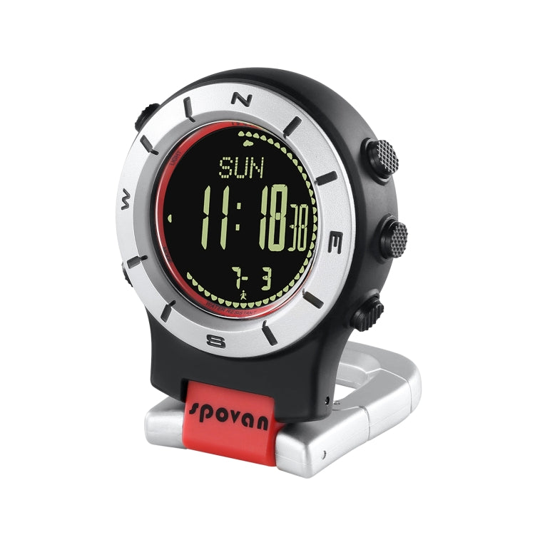 SPOVAN Element 2S Multifunctional Outdoor Sports Compass Watch(Red Black) - Sport Watches by SPOVAN | Online Shopping South Africa | PMC Jewellery