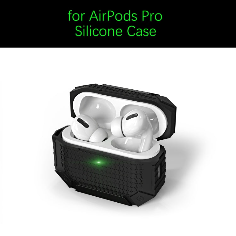 For AirPods Pro 2 Wireless Earphones Shockproof Armor Protective Case(Blue) - For AirPods Pro 2 by PMC Jewellery | Online Shopping South Africa | PMC Jewellery | Buy Now Pay Later Mobicred
