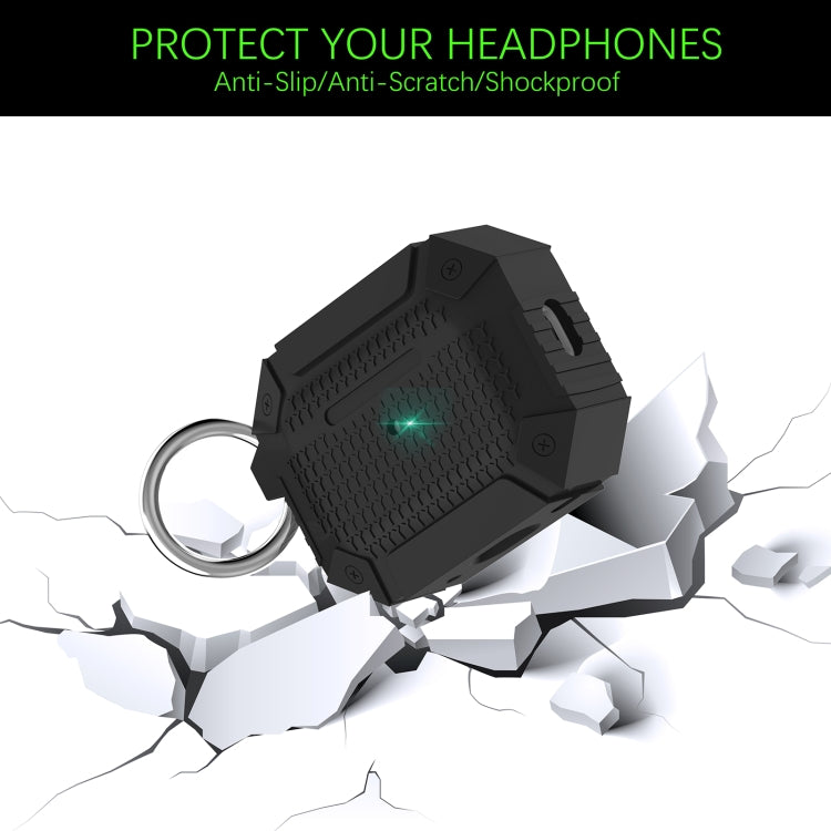 For AirPods 3 Wireless Earphones Shockproof Armor Silicone Protective Case(Red) - For AirPods 3 by PMC Jewellery | Online Shopping South Africa | PMC Jewellery | Buy Now Pay Later Mobicred