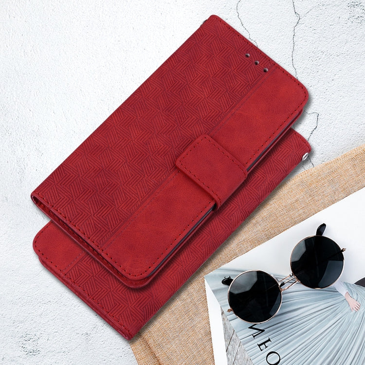 For Google Pixel 9 Geometric Embossed Leather Phone Case(Red) - free shipping - PMC TechLife - Order now!