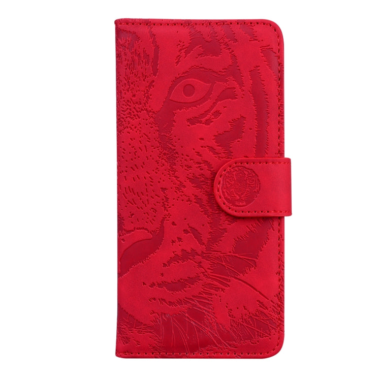 For Google Pixel 9 Pro 5G Tiger Embossing Pattern Flip Leather Phone Case(Red) - Google Cases by PMC Jewellery | Online Shopping South Africa | PMC Jewellery | Buy Now Pay Later Mobicred