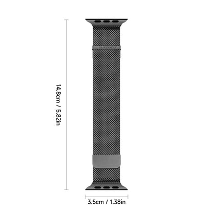 For Apple Watch SE 2023 44mm DUX DUCIS Milanese Pro Series Stainless Steel Watch Band(Black) - Watch Bands by DUX DUCIS | Online Shopping South Africa | PMC Jewellery