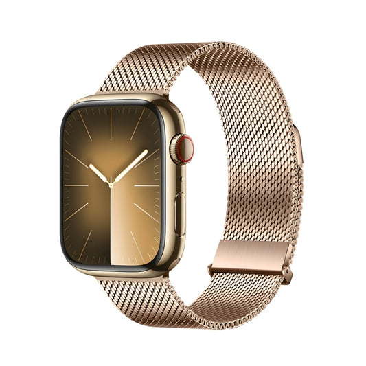 For Apple Watch SE 2023 40mm DUX DUCIS Milanese Pro Series Stainless Steel Watch Band(Gold) - Watch Bands by DUX DUCIS | Online Shopping South Africa | PMC Jewellery