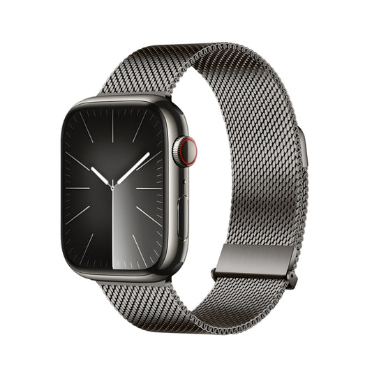 For Apple Watch Series 5 44mm DUX DUCIS Milanese Pro Series Stainless Steel Watch Band(Graphite) - Watch Bands by DUX DUCIS | Online Shopping South Africa | PMC Jewellery