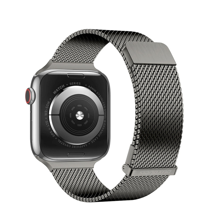 For Apple Watch Series 5 40mm DUX DUCIS Milanese Pro Series Stainless Steel Watch Band(Graphite) - Watch Bands by DUX DUCIS | Online Shopping South Africa | PMC Jewellery