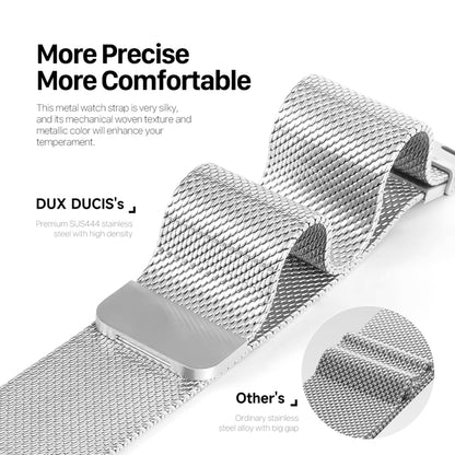 For Apple Watch Series 2 42mm DUX DUCIS Milanese Pro Series Stainless Steel Watch Band(Silver) - Watch Bands by DUX DUCIS | Online Shopping South Africa | PMC Jewellery