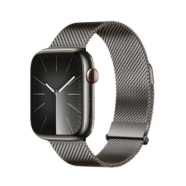 For Apple Watch 38mm DUX DUCIS Milanese Pro Series Stainless Steel Watch Band(Graphite) - Watch Bands by DUX DUCIS | Online Shopping South Africa | PMC Jewellery