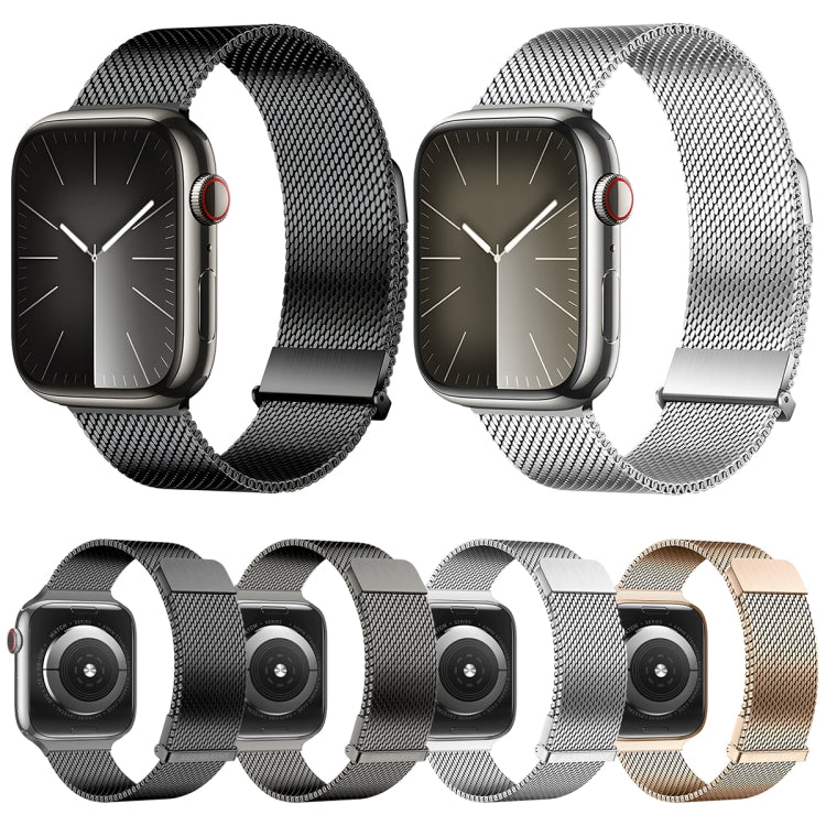 For Apple Watch Series 6 44mm DUX DUCIS Milanese Pro Series Stainless Steel Watch Band(Silver) - Watch Bands by DUX DUCIS | Online Shopping South Africa | PMC Jewellery