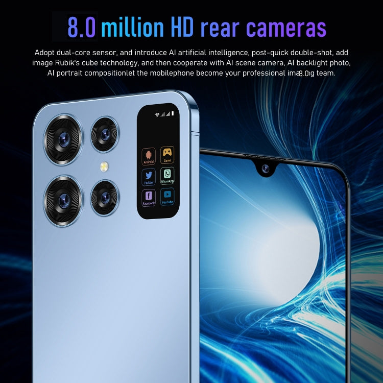 Note40 / X16, 2GB+16GB, 6.49 inch Face Identification Android 8.1 MTK6580A Quad Core, Network: 3G, Dual SIM(Blue) -  by PMC TechLife | Online Shopping South Africa | PMC TechLife