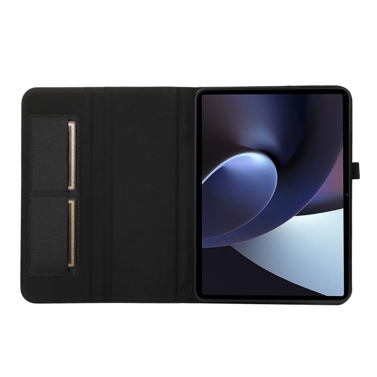 For OPPO Pad Neo 11.4 Fabric Leather Tablet Case(Grey) - OPPO by PMC TechLife | Online Shopping South Africa | PMC TechLife