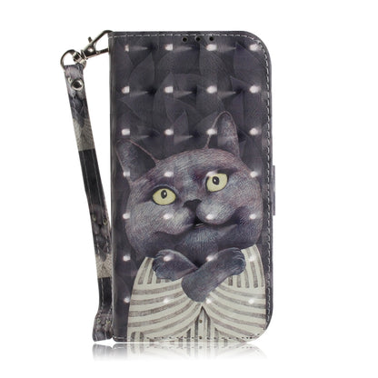 For Google Pixel 9 Pro 3D Colored Horizontal Flip Leather Phone Case(Hug Cat) - Google Cases by PMC Jewellery | Online Shopping South Africa | PMC Jewellery | Buy Now Pay Later Mobicred