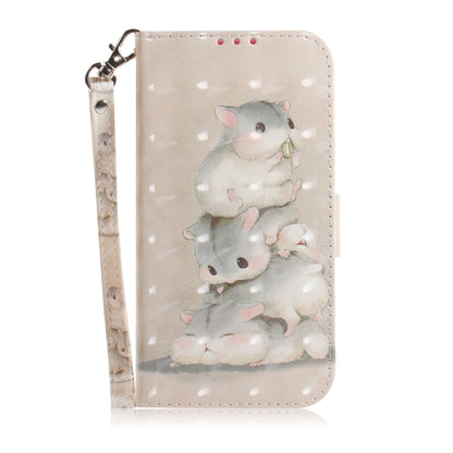 For Google Pixel 9 3D Colored Horizontal Flip Leather Phone Case(Squirrels) - Google Cases by PMC Jewellery | Online Shopping South Africa | PMC Jewellery | Buy Now Pay Later Mobicred