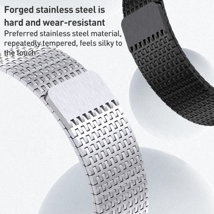 For Apple Watch Series 3 42mm Milanese Loop Magnetic Clasp Stainless Steel Watch Band(Silver) - Watch Bands by PMC Jewellery | Online Shopping South Africa | PMC Jewellery