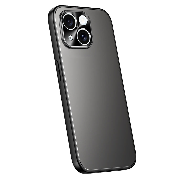 For iPhone 15 R-JUST RJ-61 Electroplating Frosted TPU + PC Phone Case(Grey) - iPhone 15 Cases by R-JUST | Online Shopping South Africa | PMC TechLife