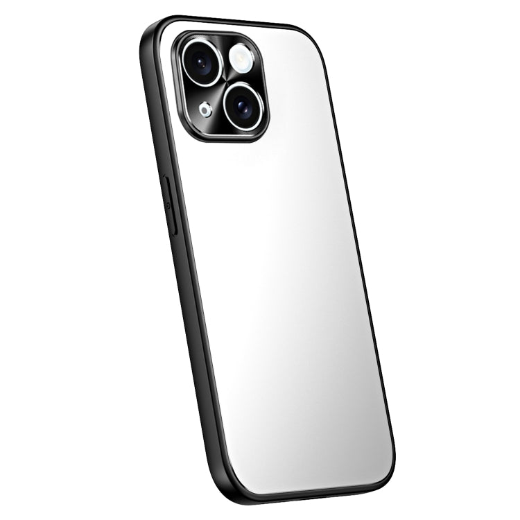For iPhone 14 Plus R-JUST RJ-61 Electroplating Frosted TPU + PC Phone Case(Silver) - iPhone 14 Plus Cases by R-JUST | Online Shopping South Africa | PMC TechLife | Buy Now Pay Later Mobicred