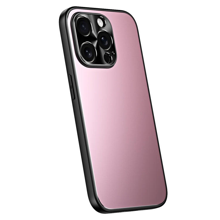 For iPhone 13 Pro R-JUST RJ-61 Electroplating Frosted TPU + PC Phone Case(Pink) - iPhone 13 Pro Cases by R-JUST | Online Shopping South Africa | PMC TechLife
