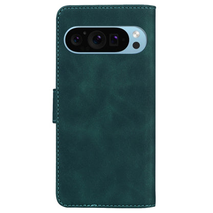 For Google Pixel 9 Skin Feel Pure Color Flip Leather Phone Case(Green) - Google Cases by PMC Jewellery | Online Shopping South Africa | PMC Jewellery | Buy Now Pay Later Mobicred