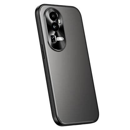 For OPPO Reno10 / Reno10 Pro Global R-JUST RJ-61 Electroplating Frosted TPU + PC Phone Case(Grey) - OPPO Cases by R-JUST | Online Shopping South Africa | PMC Jewellery