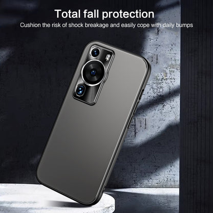 For Huawei P60 / P60 Pro R-JUST RJ-61 Electroplating Frosted TPU + PC Phone Case(Grey) - Huawei Cases by R-JUST | Online Shopping South Africa | PMC Jewellery