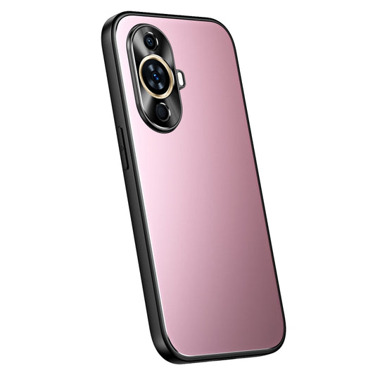 For Huawei nova 11 R-JUST RJ-61 Electroplating Frosted TPU + PC Phone Case(Pink) - Huawei Cases by R-JUST | Online Shopping South Africa | PMC Jewellery