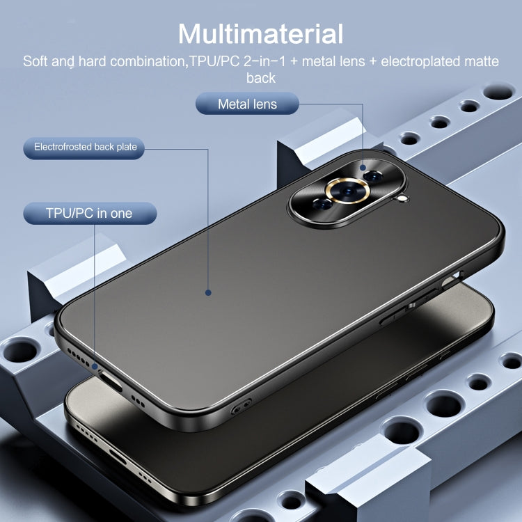 For Huawei nova 10 Pro R-JUST RJ-61 Electroplating Frosted TPU + PC Phone Case(Grey) - Huawei Cases by R-JUST | Online Shopping South Africa | PMC TechLife | Buy Now Pay Later Mobicred
