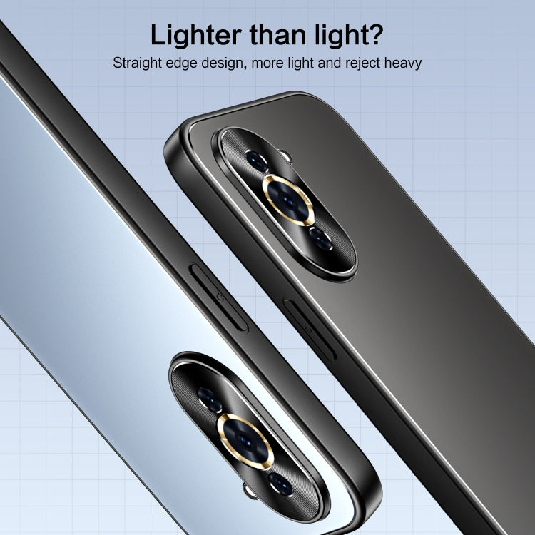For Huawei nova 10 R-JUST RJ-61 Electroplating Frosted TPU + PC Phone Case(Grey) - Huawei Cases by R-JUST | Online Shopping South Africa | PMC TechLife | Buy Now Pay Later Mobicred