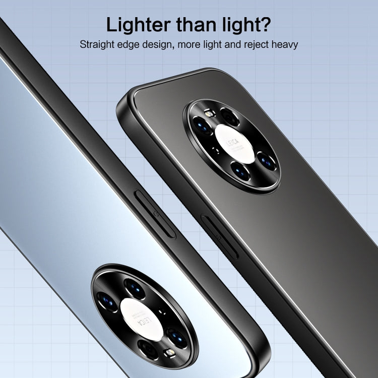 For Huawei Mate 40 Pro R-JUST RJ-61 Electroplating Frosted TPU + PC Phone Case with Holder(Grey) - Huawei Cases by R-JUST | Online Shopping South Africa | PMC TechLife