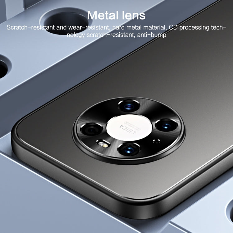 For Huawei Mate 40 Pro R-JUST RJ-61 Electroplating Frosted TPU + PC Phone Case with Holder(Grey) - Huawei Cases by R-JUST | Online Shopping South Africa | PMC TechLife