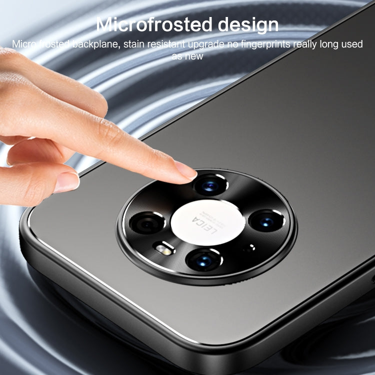 For Huawei Mate 40 Pro R-JUST RJ-61 Electroplating Frosted TPU + PC Phone Case with Holder(Grey) - Huawei Cases by R-JUST | Online Shopping South Africa | PMC TechLife