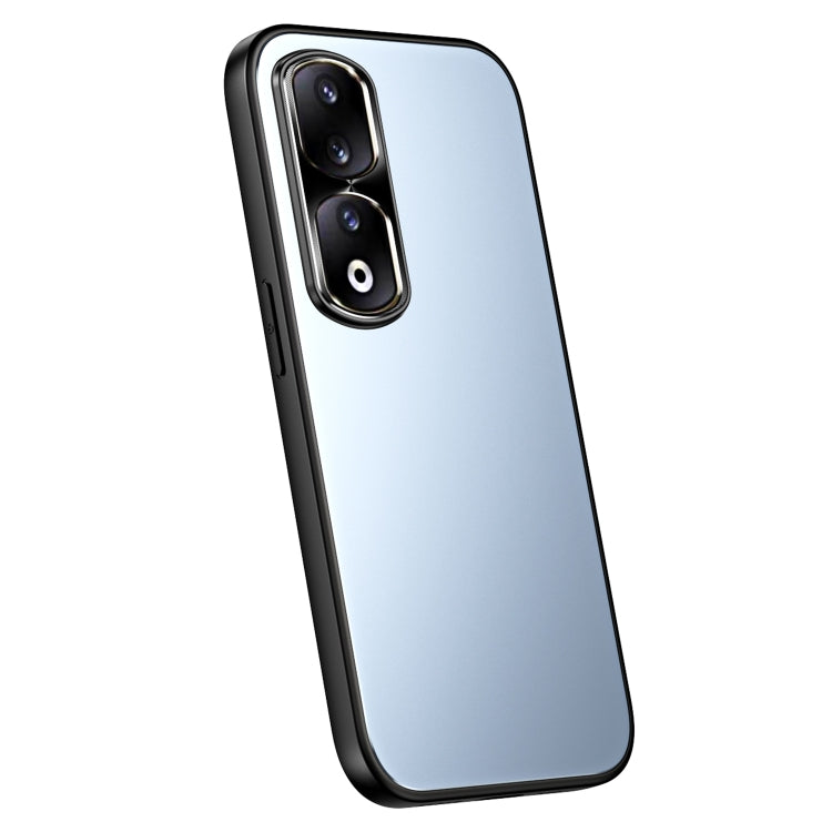 For Honor 90 Pro R-JUST RJ-61 Electroplating Frosted TPU + PC Phone Case(Blue) - Honor Cases by R-JUST | Online Shopping South Africa | PMC TechLife | Buy Now Pay Later Mobicred