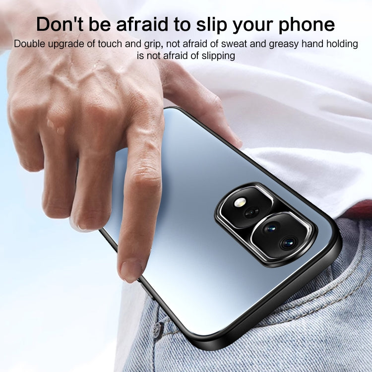 For Honor 80 R-JUST RJ-61 Electroplating Frosted TPU + PC Phone Case(Grey) - Honor Cases by R-JUST | Online Shopping South Africa | PMC TechLife