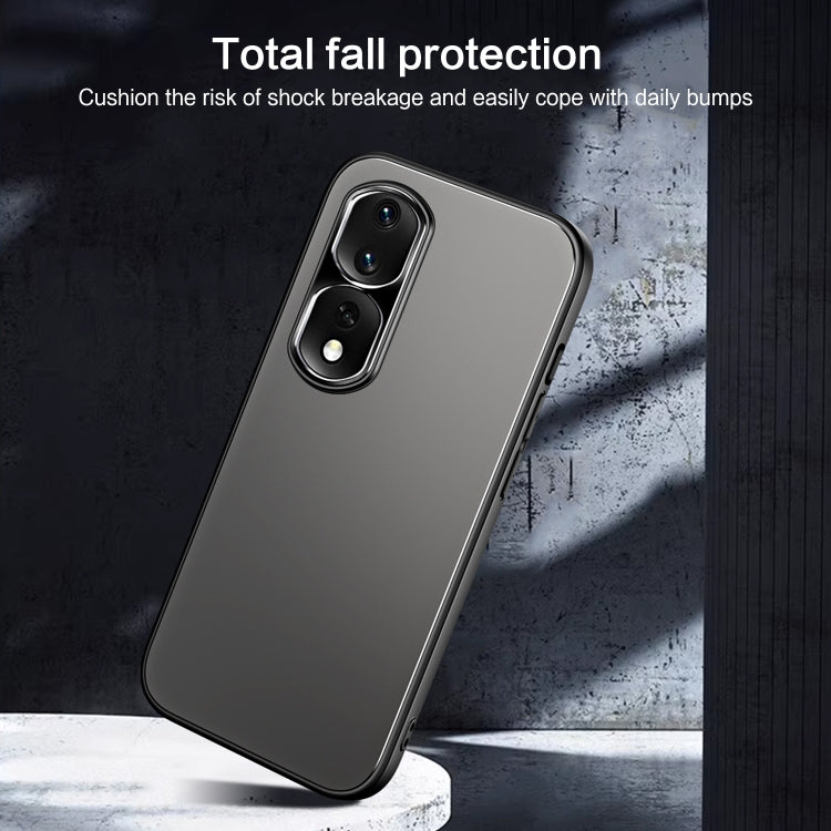 For Honor 80 R-JUST RJ-61 Electroplating Frosted TPU + PC Phone Case(Silver) - Honor Cases by R-JUST | Online Shopping South Africa | PMC TechLife