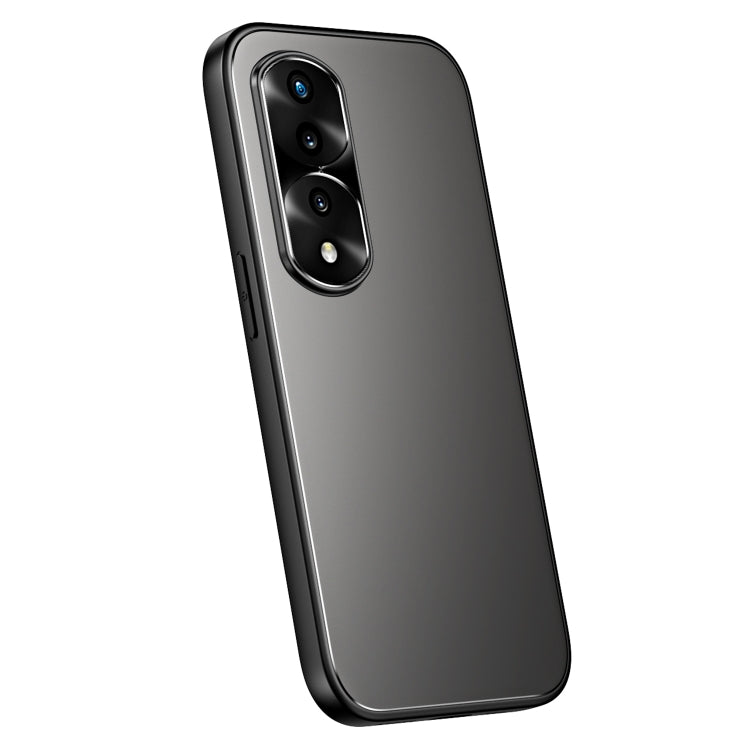 For Honor 70 R-JUST RJ-61 Electroplating Frosted TPU + PC Phone Case(Grey) - Honor Cases by R-JUST | Online Shopping South Africa | PMC TechLife | Buy Now Pay Later Mobicred