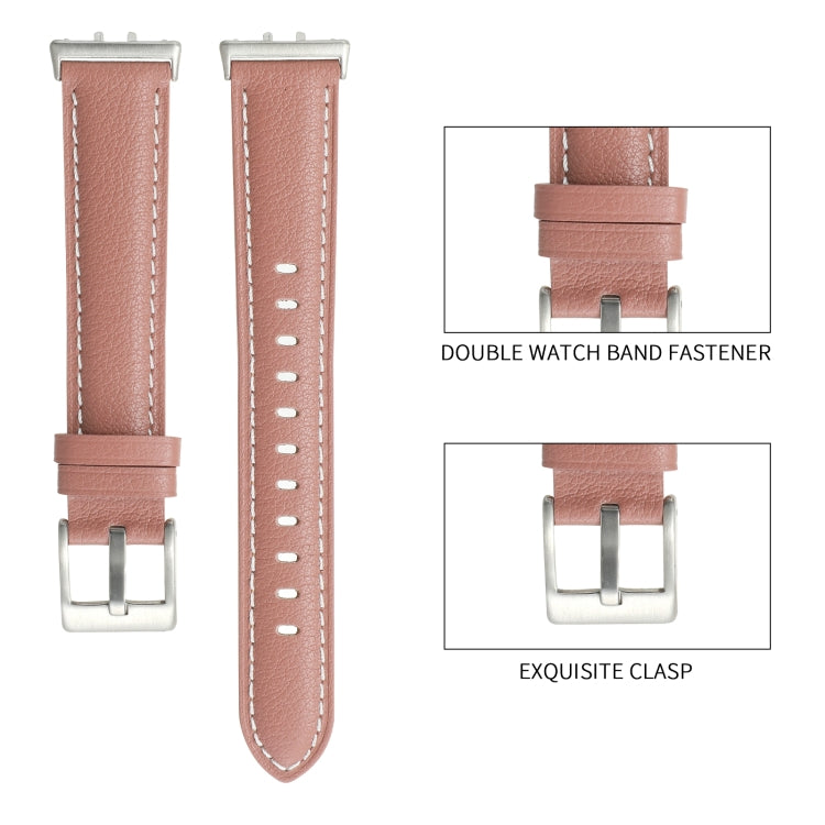 For Samsung Galaxy Fit 3 Pointed Tail Genuine Leather Watch Band(Purple) - free shipping - PMC TechLife - Order now!