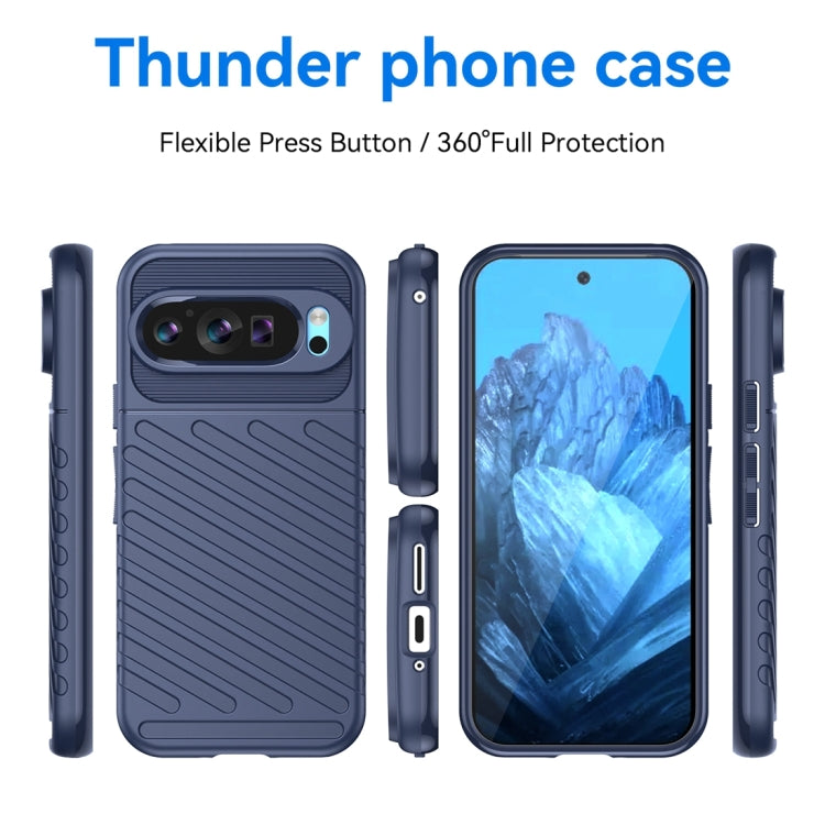 For Google Pixel 9 Thunderbolt Shockproof TPU Phone Case(Blue) - Google Cases by PMC TechLife | Online Shopping South Africa | PMC TechLife | Buy Now Pay Later Mobicred