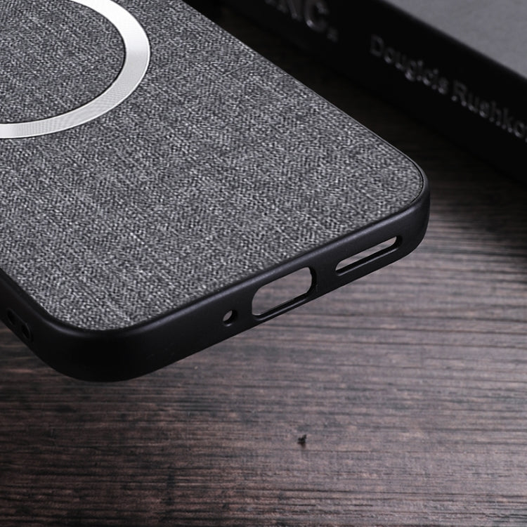 For Google Pixel 9 Pro CD Magnetic Ring Cloth Texture PU Phone Case(Blue) - Google Cases by PMC TechLife | Online Shopping South Africa | PMC TechLife | Buy Now Pay Later Mobicred